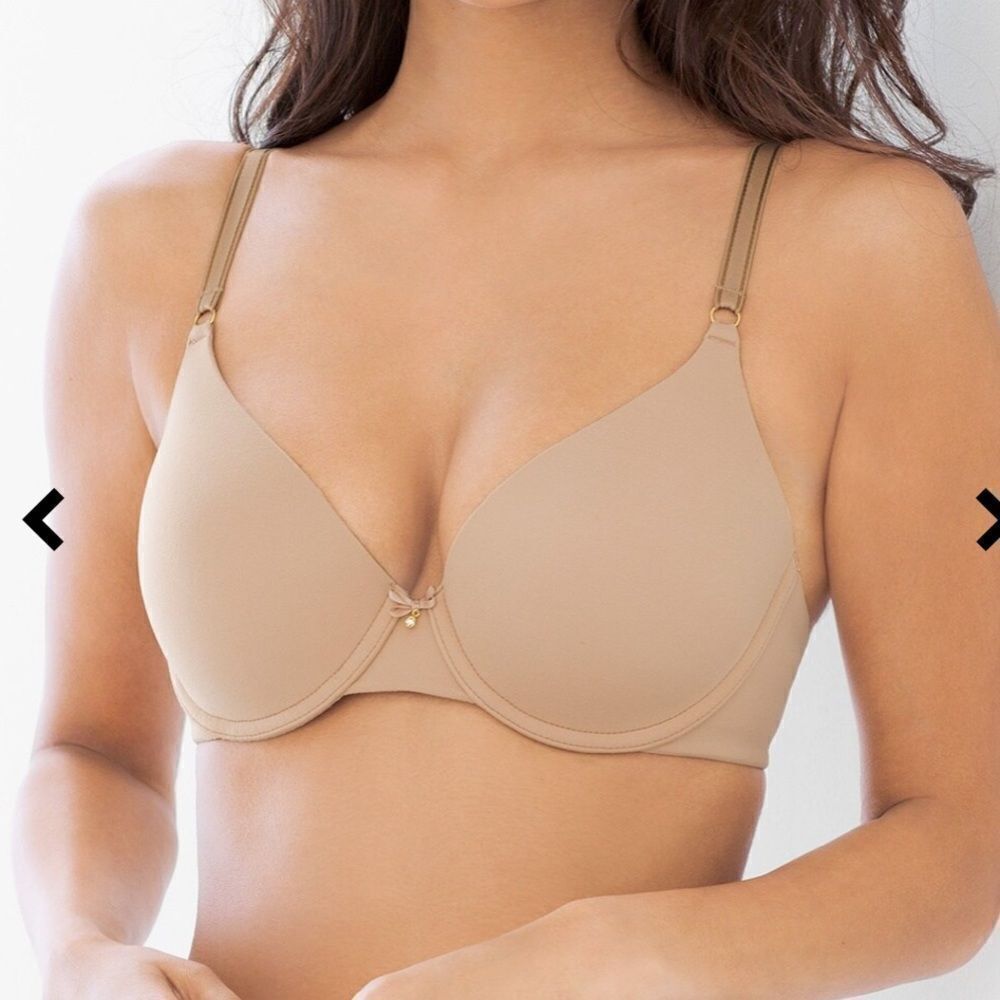Soma Embraceable Demi bra beige tan straps can be worn multiple ways-size 32B